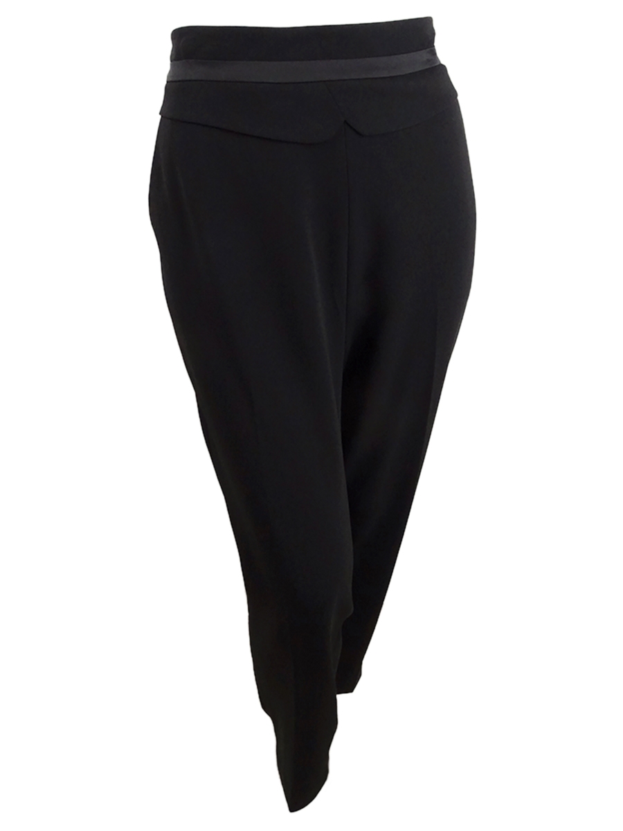 パンツ PAROSH Women Trousers D232291CANYOX24013 Black Harness Strap Cargo Trousers Black